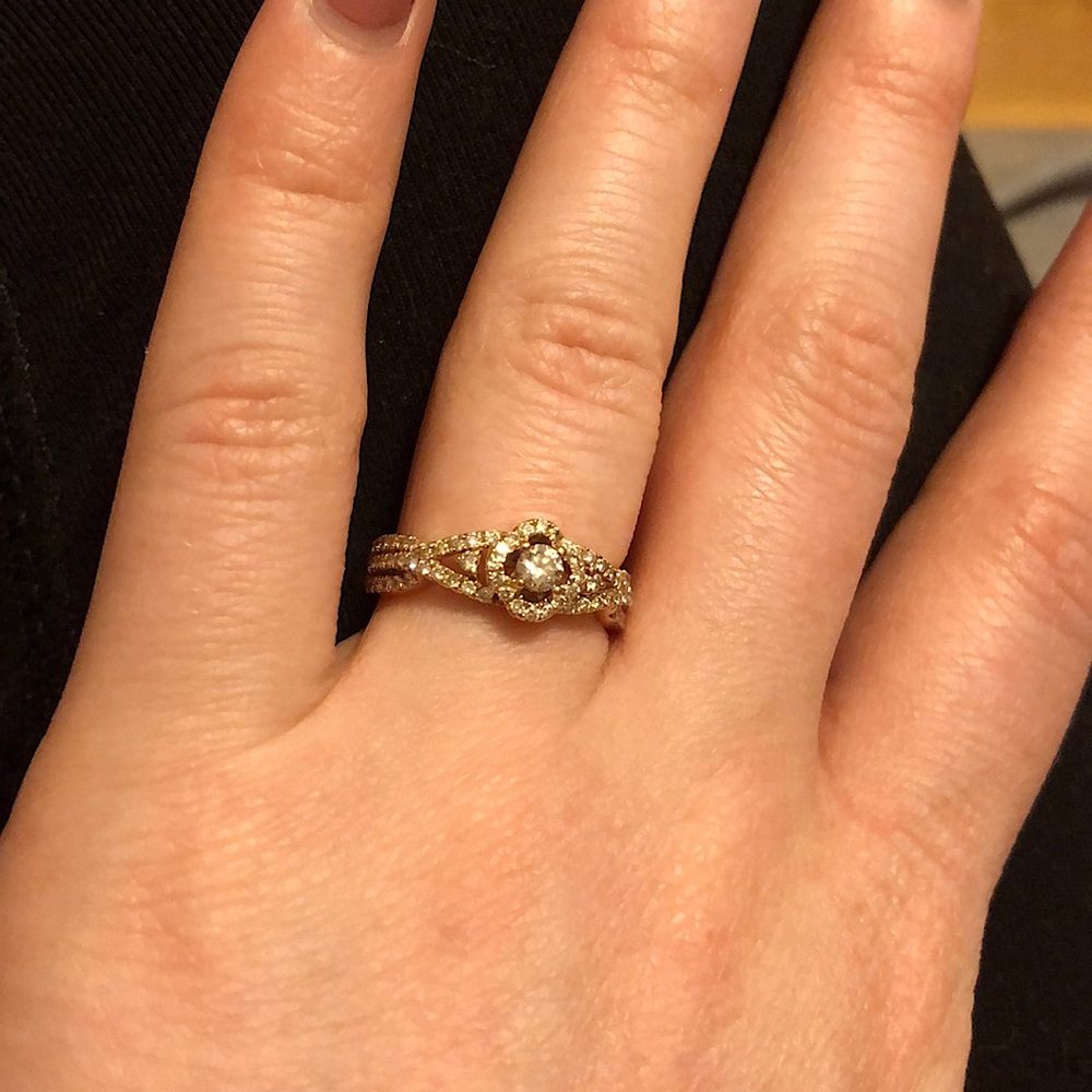LeVian 14k Rose Gold Diamond Ring